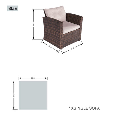 Direct Wicker Outdoor Patio Conversation Set with Storage Box with Cushion - Renee Lane Company
