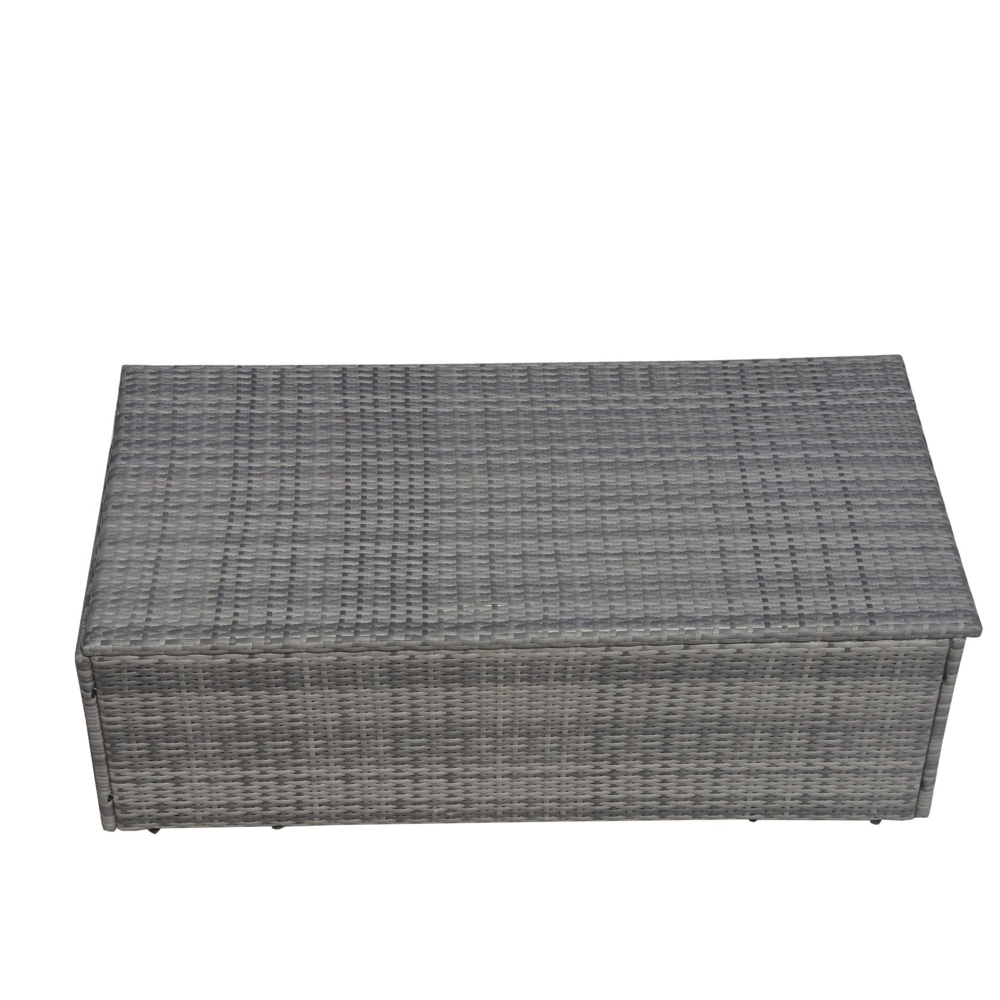 Direct Wicker Outdoor Patio Conversation Set with Storage Box with Cushion - Renee Lane Company