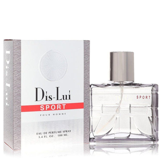 Dis-Lui Sport eau de parfum spray bottle and retail box, 100 mL