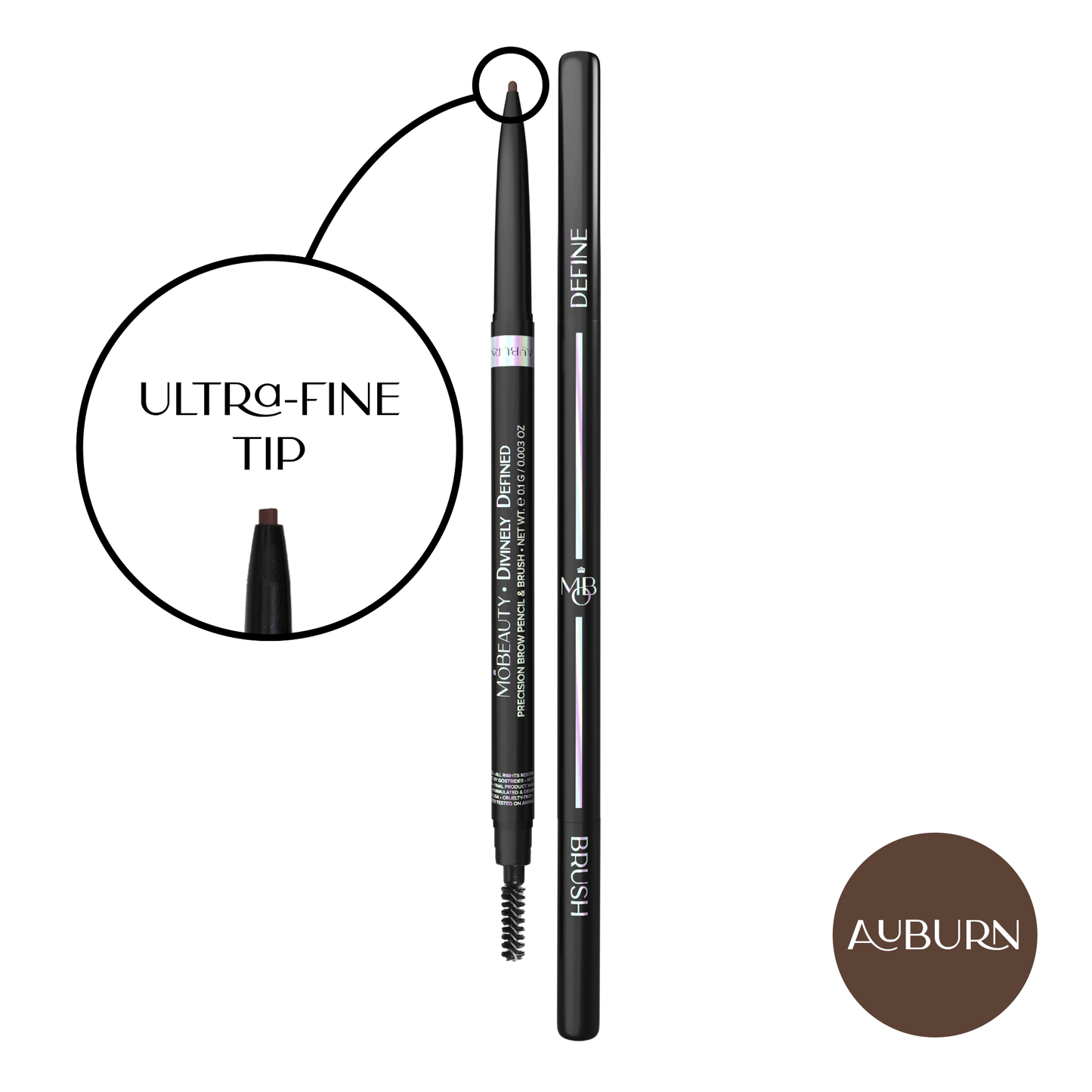Divinely Defined | Precision Brow Pencil & Brush [THIN] - Renee Lane Company