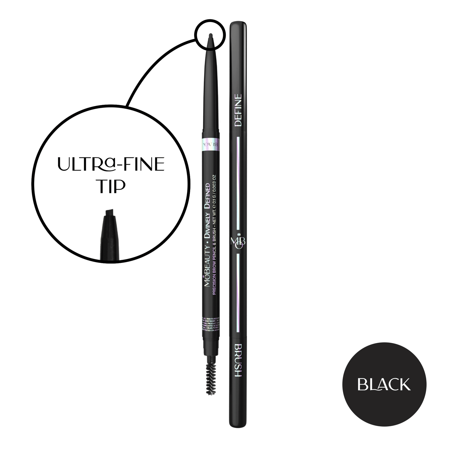 Divinely Defined | Precision Brow Pencil & Brush [THIN] - Renee Lane Company