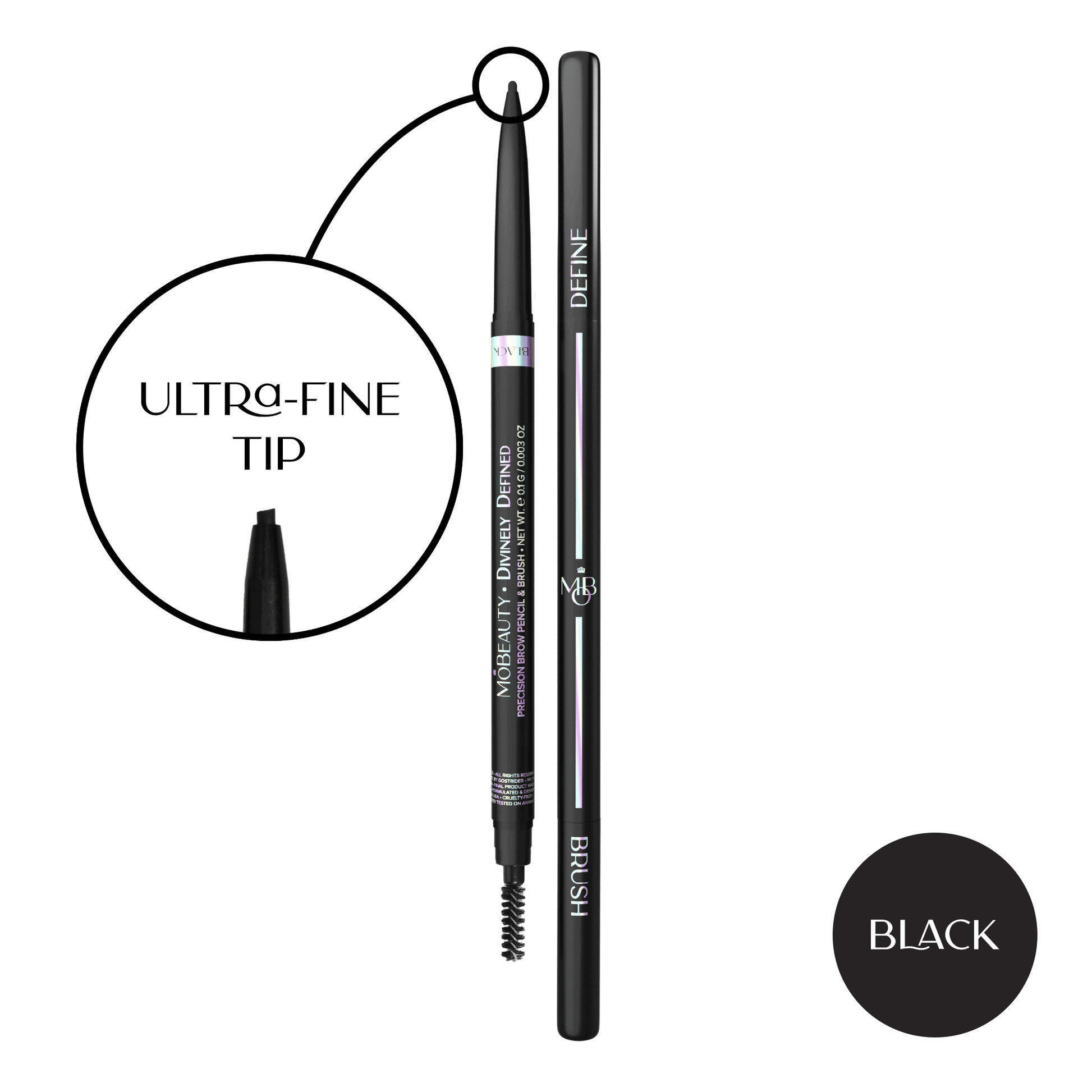 Divinely Defined | Precision Brow Pencil & Brush [THIN] - Renee Lane Company
