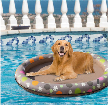 Dog Swimming Pool Inflatable Hammock Pets Pool Floating Bed Spring Summer Swimming Ring - Renee Lane Company