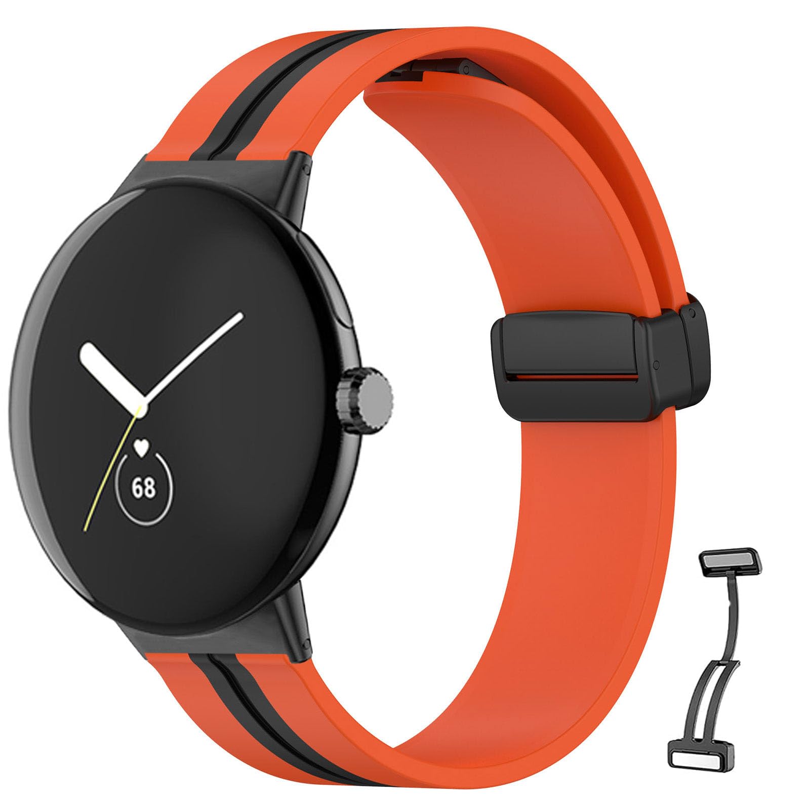 Dogari Compatible with Google Pixel Watch 3 41mm/ Google Pixel Watch 2 Band/Google Pixel Watch Band for Women Men Silicone Waterproof Sport Replacement Straps for Pixel Watch 2/ Pixel Watch - Renee Lane Company