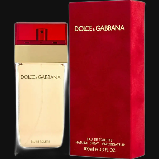 Dolce & Gabbana eau de toilette bottle with red 100 ml box