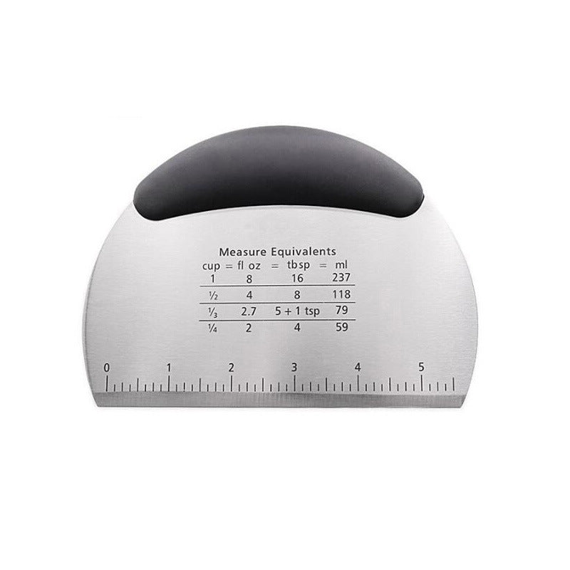 Dough Cutter with Scale Stainless Steel Noodles Cutter Baking Knife Kitchen Gadget Baking Pastry Tools - Renee Lane Company