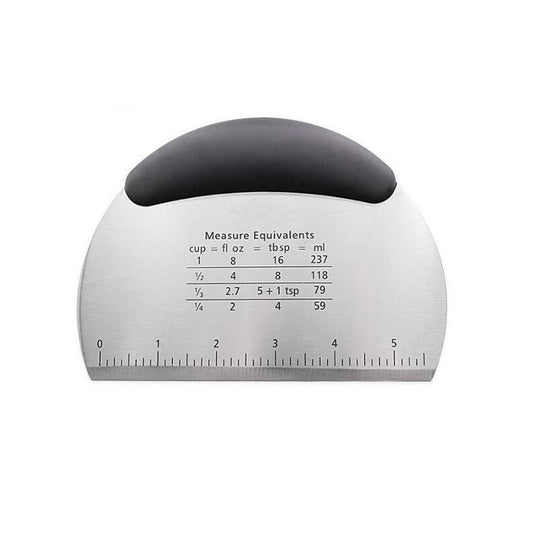 Dough Cutter with Scale Stainless Steel Noodles Cutter Baking Knife Kitchen Gadget Baking Pastry Tools - Renee Lane Company