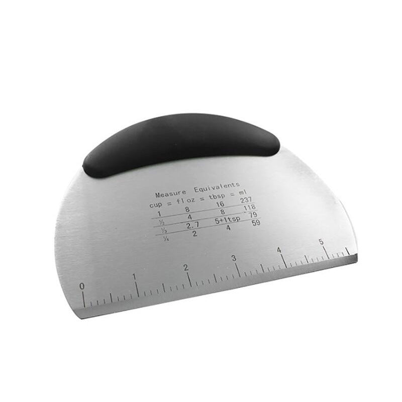 Dough Cutter with Scale Stainless Steel Noodles Cutter Baking Knife Kitchen Gadget Baking Pastry Tools - Renee Lane Company