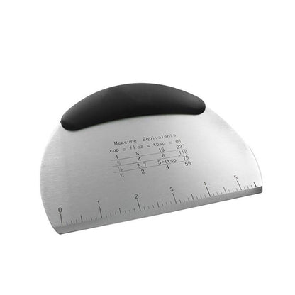 Dough Cutter with Scale Stainless Steel Noodles Cutter Baking Knife Kitchen Gadget Baking Pastry Tools - Renee Lane Company