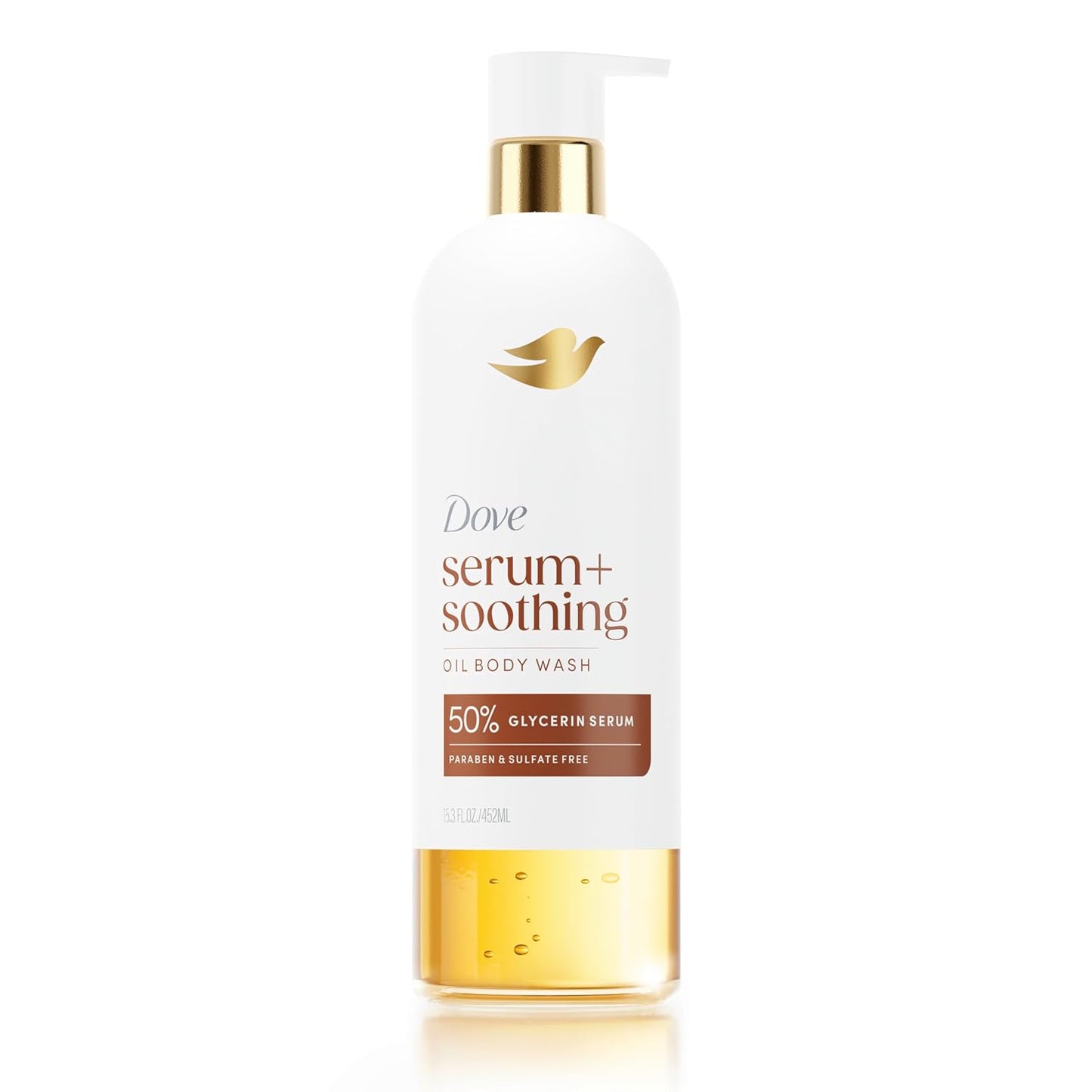 Dove Almond Oil & Sandal Wood Oil Body Wash Serum + Soothing For Women for Hydrated & Repaired Skin 15.3 fl oz - Renee Lane Company