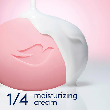 Dove Beauty Bar Soap Pink Rosa, 6 Bars for Soft, Smooth Skin, Cleans & Moisturizes 3.75 oz - Renee Lane Company