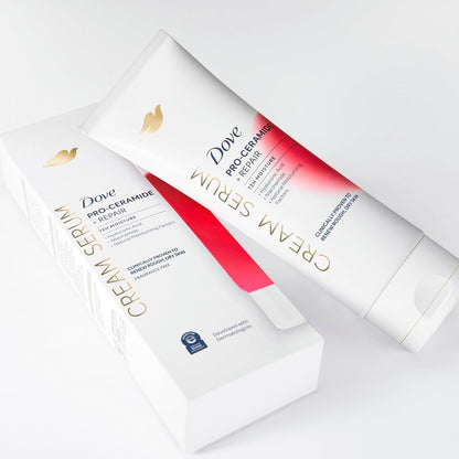 Dove Body Cream Serum Pro-Ceramide + Repair for Rough, Extremely Dry Skin, with Hyaluronic Acid, Niacinamide and Natural Moisturizing Factors Lotion, 8 oz - Renee Lane Company