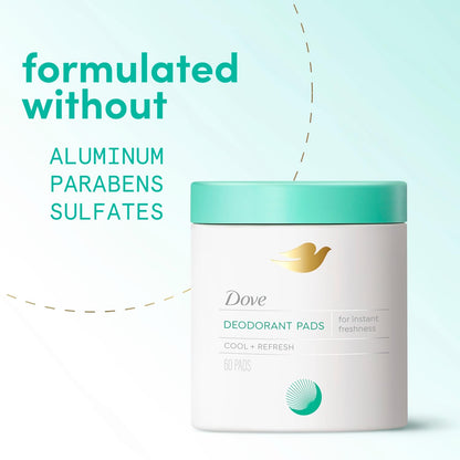 Dove Body Wash 60 Pads Cleansing Pads For Women Neutralize Odor And Gently Exfoliate To Refine Skin Texture - Renee Lane Company
