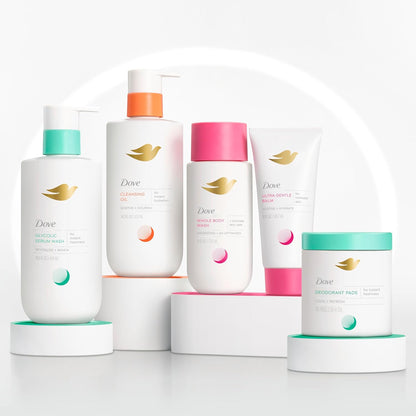Dove Body Wash 60 Pads Cleansing Pads For Women Neutralize Odor And Gently Exfoliate To Refine Skin Texture - Renee Lane Company