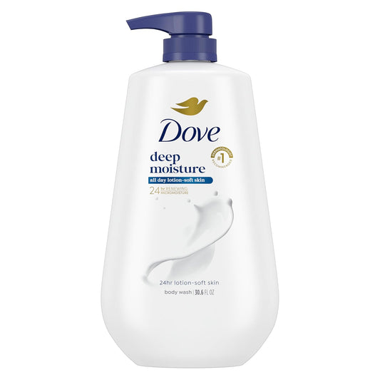 Deep moisture body wash pump bottle, Dove, 30.6 oz