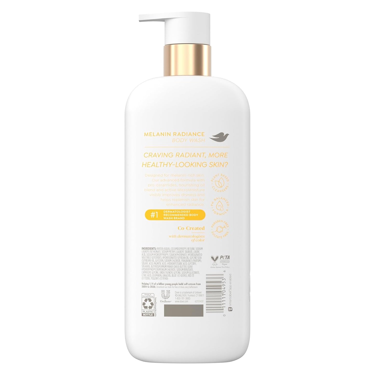 Dove Body Wash Melanin Radiance Nourishes for restored radiance 5% pro-ceramide serum with nourishing oil blend 18.5 oz - Renee Lane Company