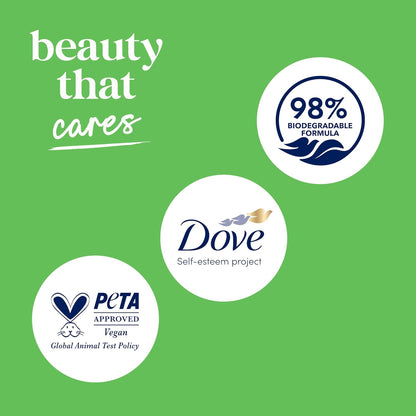 Dove Body Wash with Pump Refresh Cucumber and Green Tea for 24hr Lotion-Soft Skin Moisturizing Skin Cleanser with No Sulfates No Parabens 30.6 oz - Renee Lane Company