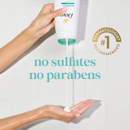 Dove Body Wash with Pump Sensitive Skin For 24hr Lotion-Soft Skin Moisturizing Skin Cleanser Gentle Hypoallergenic Formula with No Sulfates No Parabens 30.6 oz - Renee Lane Company