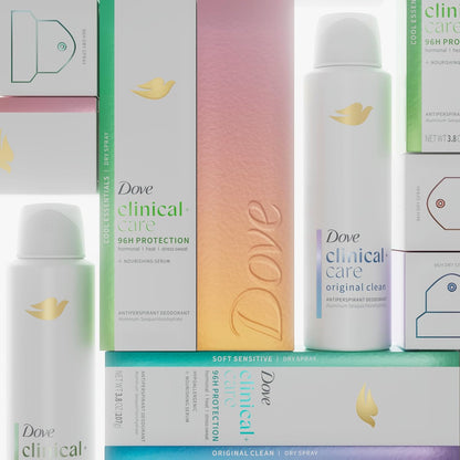 Dove Clinical + Care Antiperspirant Deodorant Dry Spray for Women Cool Essentials 3.8 oz - Renee Lane Company