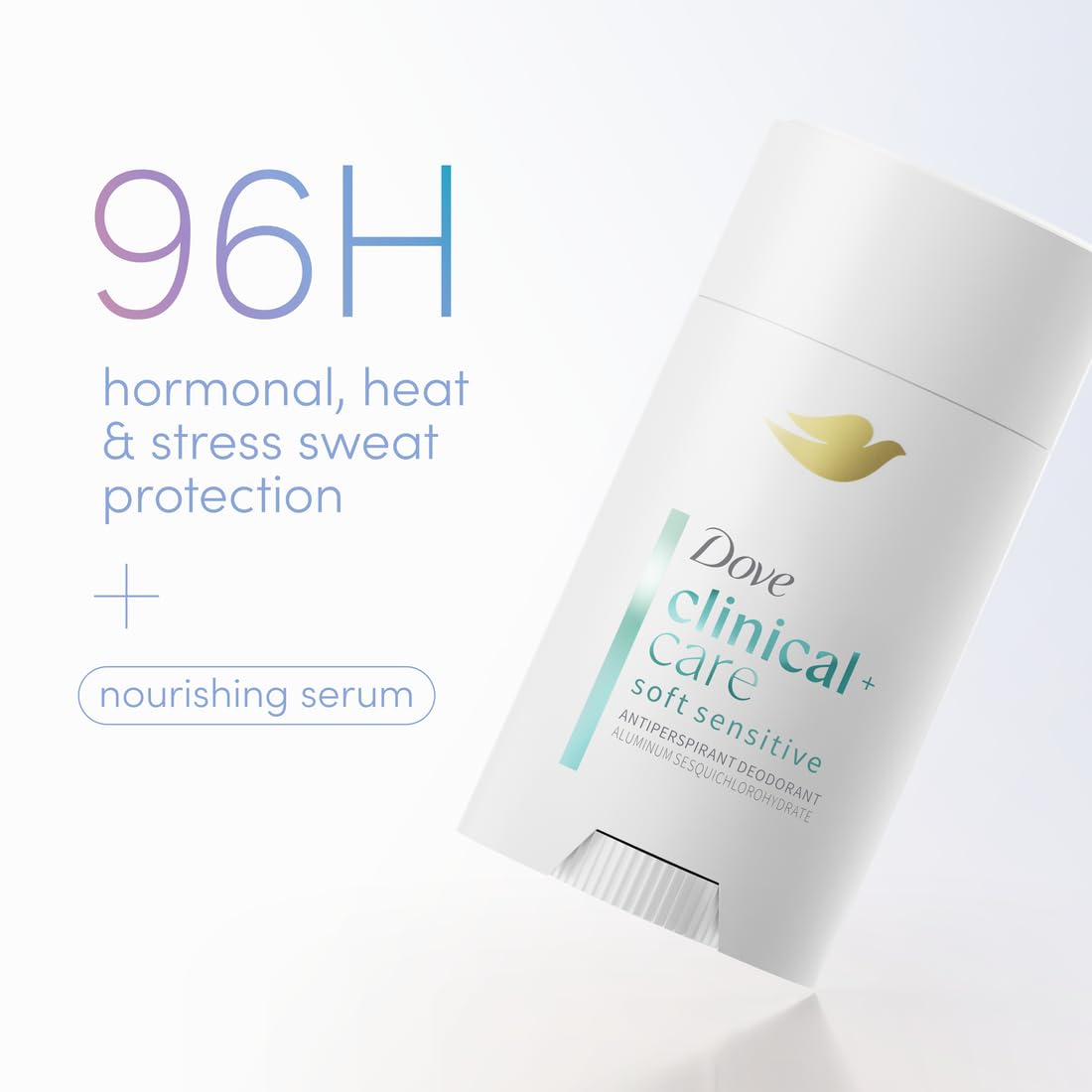 Dove Clinical + Care Antiperspirant Deodorant Invisible Solid Stick for Women Clean Soft for Sensitive Skin Hypoallergenic 2.6 oz - Renee Lane Company