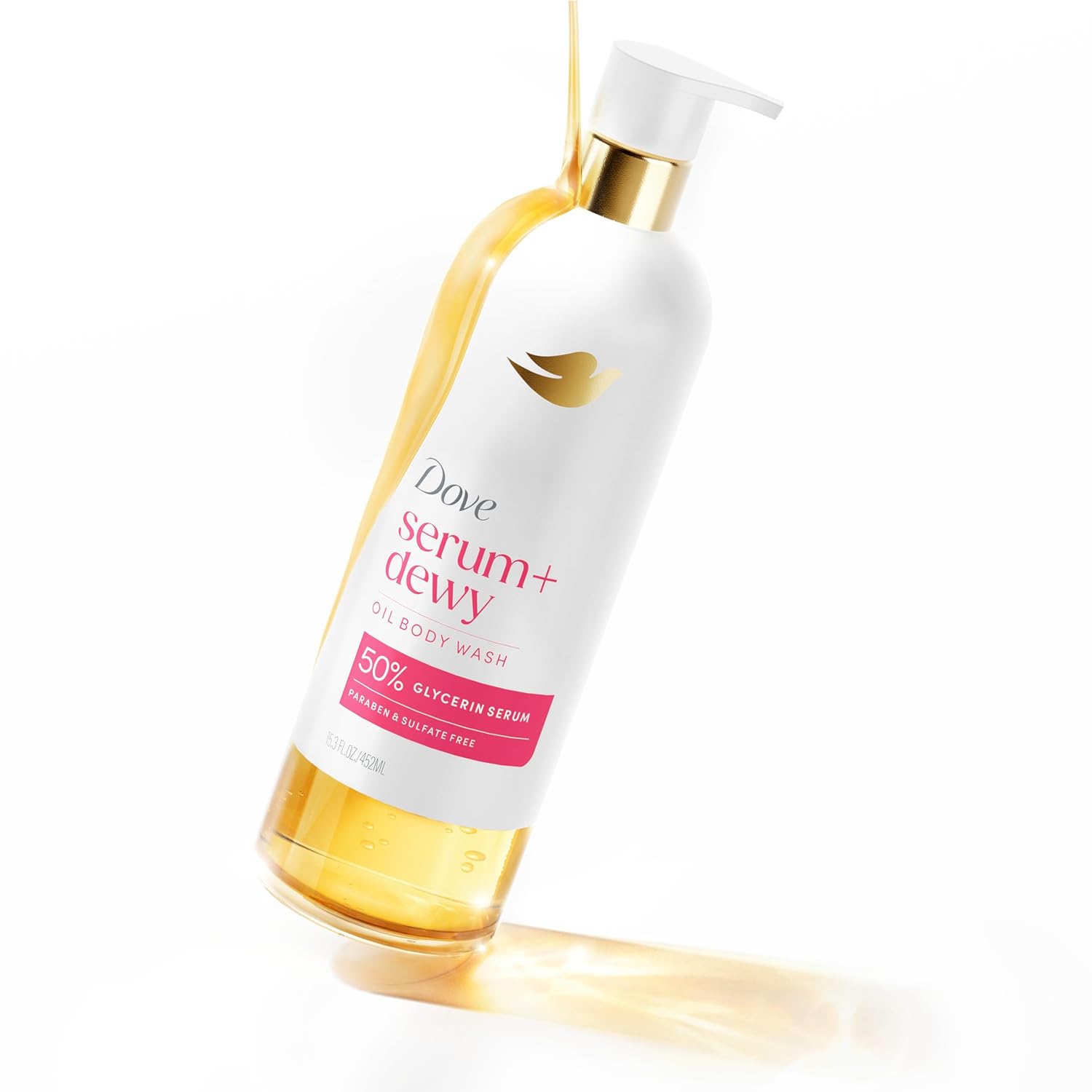 Dove Coconut & Geranium Oil Body Wash Serum + Dewy For Women for Hydrated & Repaired Skin 15.3 fl oz - Renee Lane Company