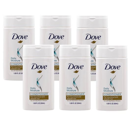 Dove Conditioner Daily Moisture Nourishing System for Smooth Hair 6-Pack 1.7 FL Oz 6 Bottles - Renee Lane Company