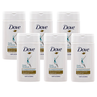 Dove Conditioner Daily Moisture Nourishing System for Smooth Hair 6-Pack 1.7 FL Oz 6 Bottles - Renee Lane Company