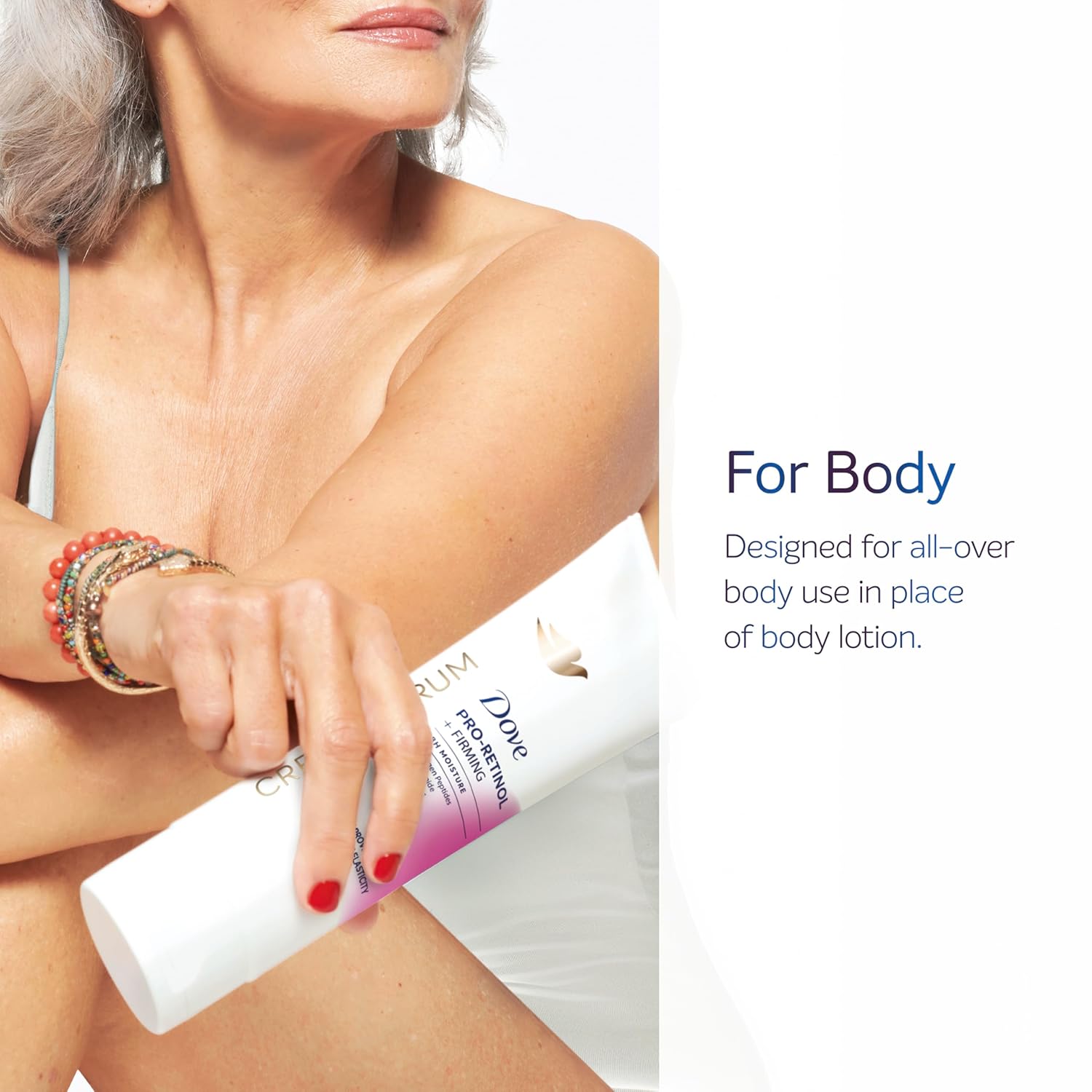 Dove Cream Serum Pro-Retinol + Firming for Elasticity and Firmness, with Collagen Peptides, Niacinamide and Antioxidants Lotion, 8 oz - Renee Lane Company