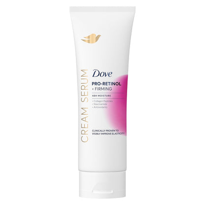 Dove Cream Serum Pro-Retinol + Firming for Elasticity and Firmness, with Collagen Peptides, Niacinamide and Antioxidants Lotion, 8 oz - Renee Lane Company