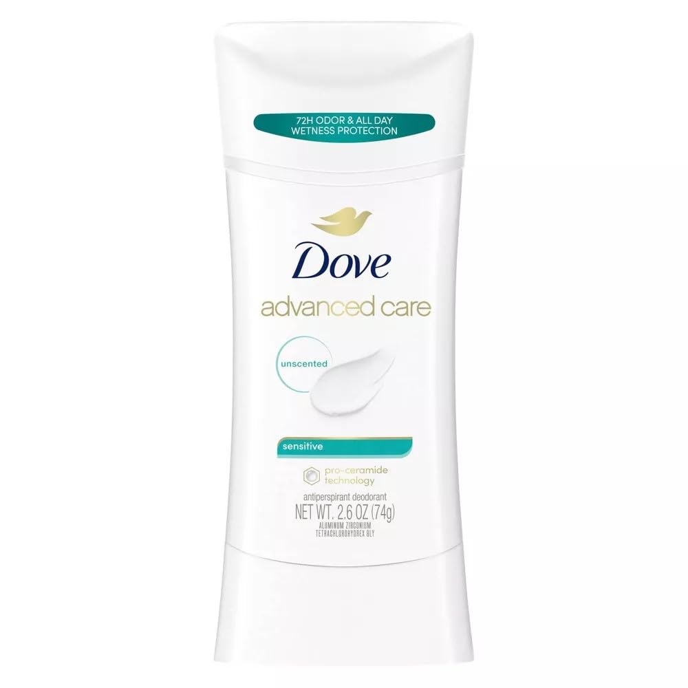 Dove Deodorant 2.6 Ounce Adv Care Anti-Perspirant Sensitive (76ml) (6 Pack) - Renee Lane Company