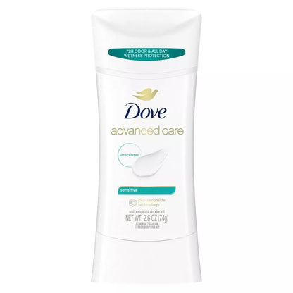 Dove Deodorant 2.6 Ounce Adv Care Anti-Perspirant Sensitive (76ml) (6 Pack) - Renee Lane Company