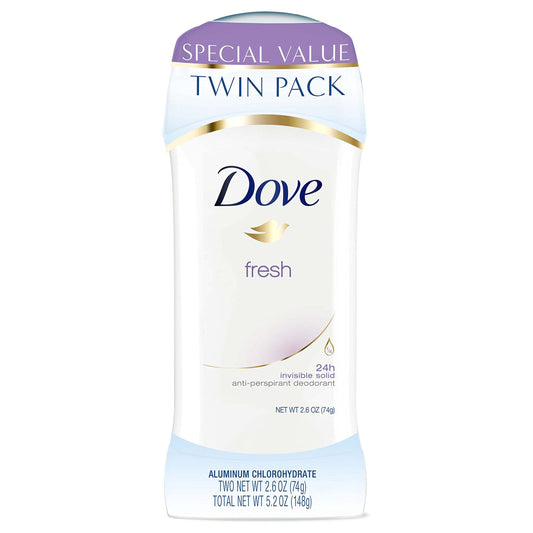 Dove fresh anti-perspirant deodorant stick with aluminum chlorohydrate