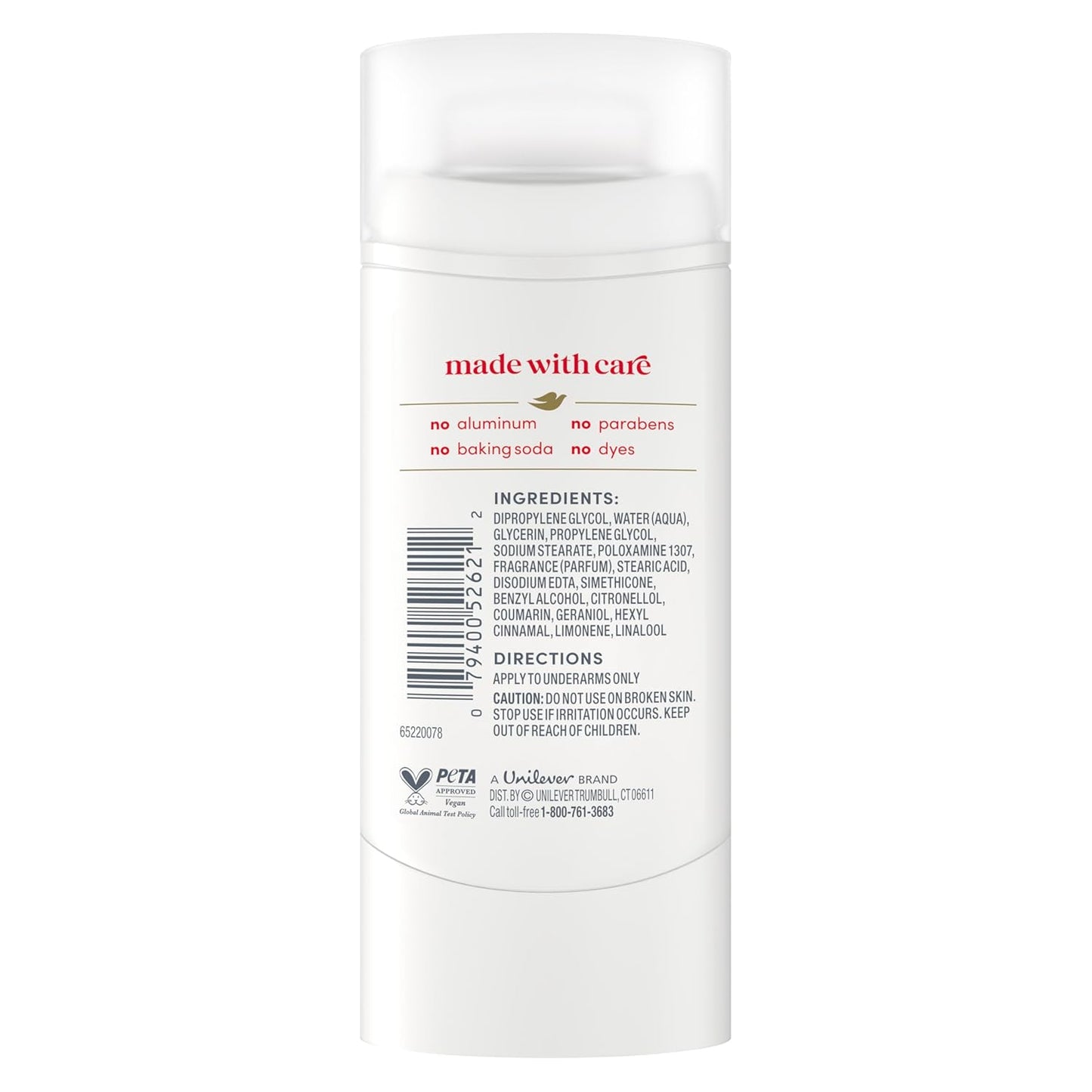 Dove Deodorant Stick Berry Spritz for 72 Hour Odor Protection Aluminum Free 2.4 oz - Renee Lane Company