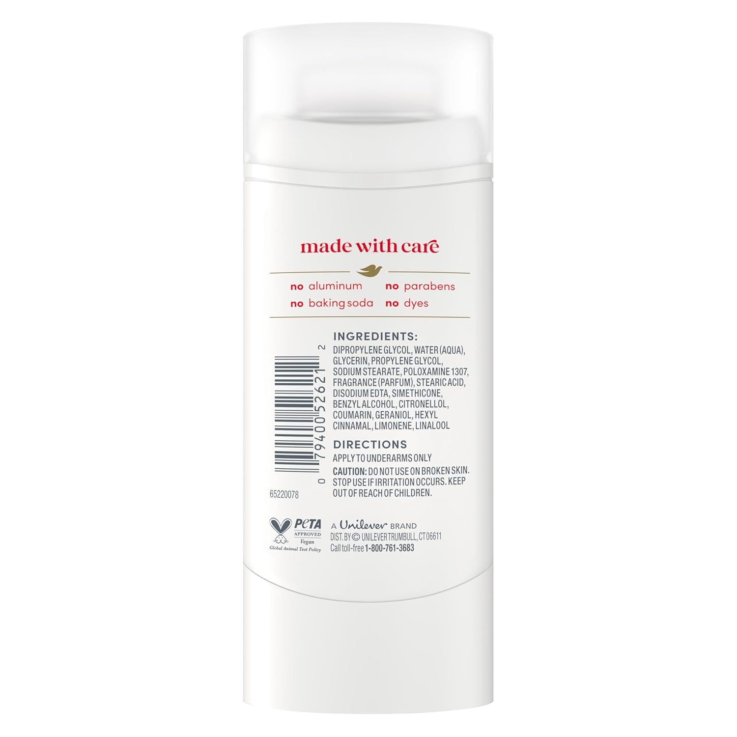 Dove Deodorant Stick Berry Spritz for 72 Hour Odor Protection Aluminum Free 2.4 oz - Renee Lane Company