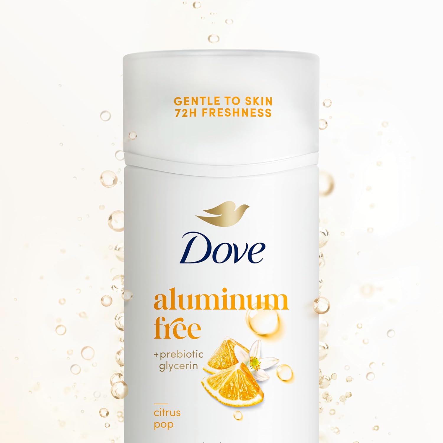 Dove Deodorant Stick Citrus Pop for 72 Hour Odor Protection Aluminum Free 2.4 oz - Renee Lane Company