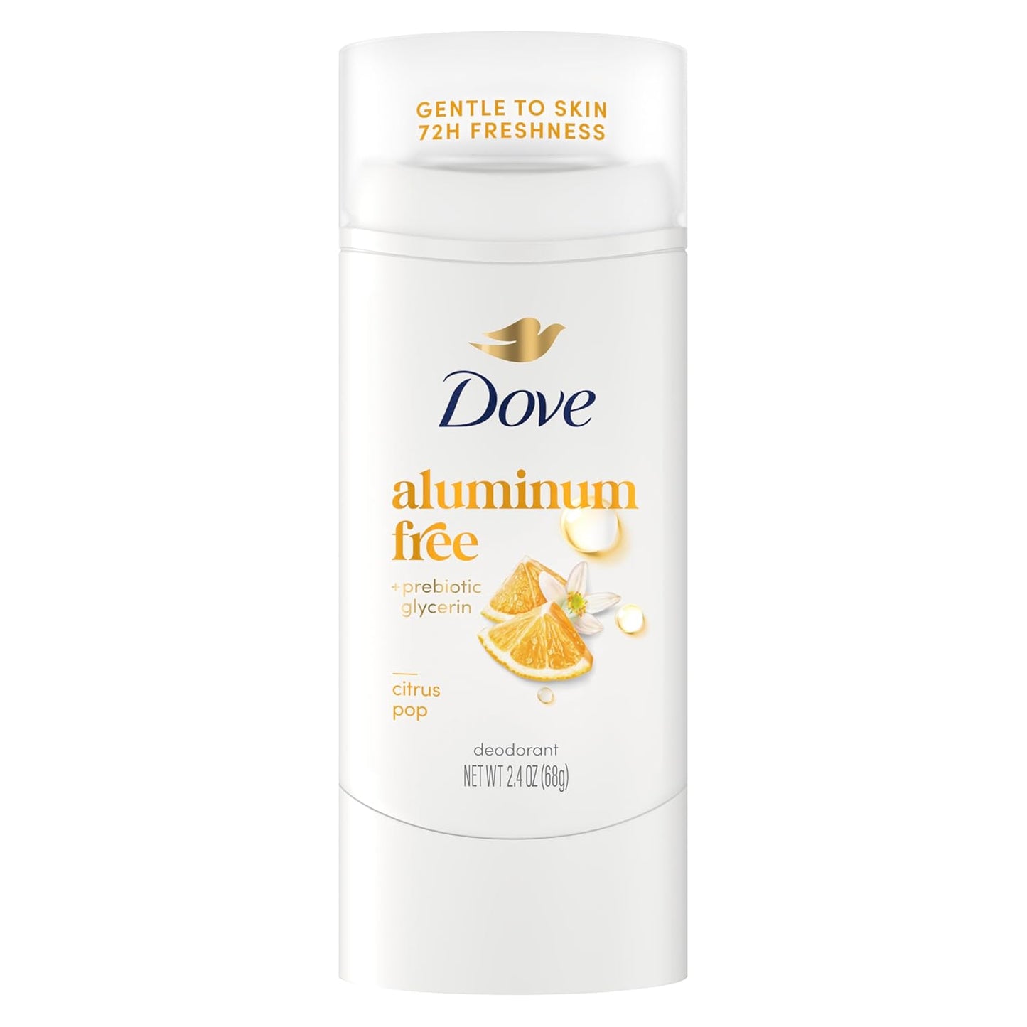 Dove Deodorant Stick Citrus Pop for 72 Hour Odor Protection Aluminum Free 2.4 oz - Renee Lane Company