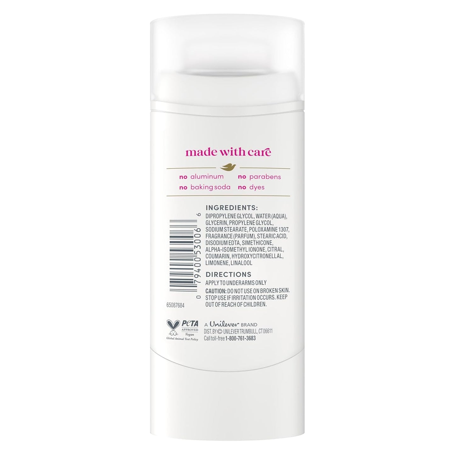 Dove Deodorant Stick Dragon Fruit Fizz for 72 Hour Odor Protection Aluminum Free 2.4 oz - Renee Lane Company