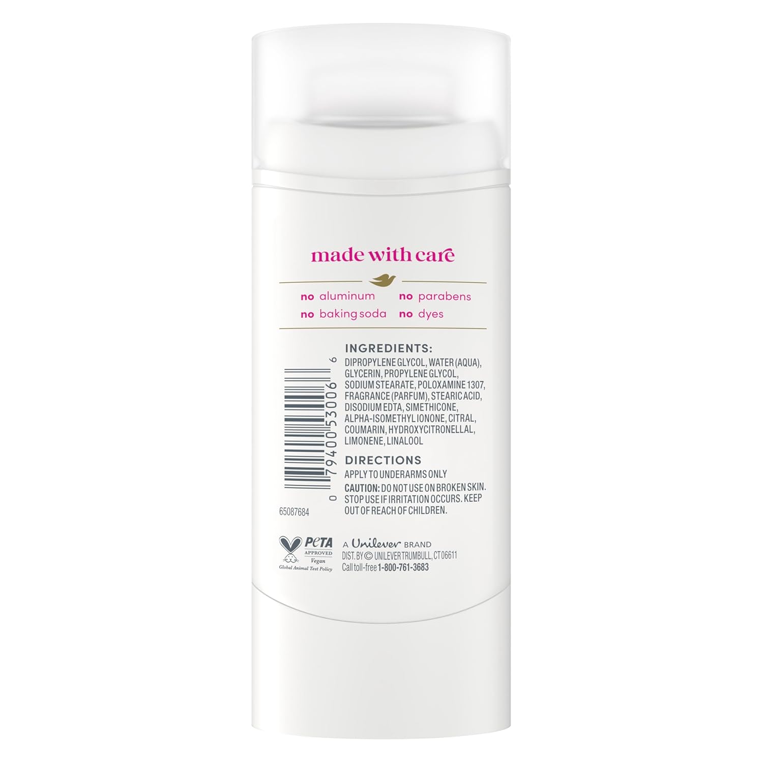 Dove Deodorant Stick Dragon Fruit Fizz for 72 Hour Odor Protection Aluminum Free 2.4 oz - Renee Lane Company