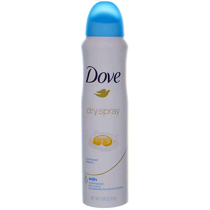 Dove Dry Spray Antiperspirant Nourished Beauty 3.80 oz (Pack of 9) - Renee Lane Company