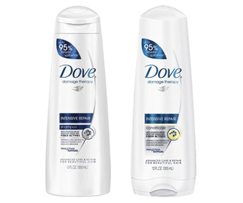 Dove Intense Repair Shampoo & Conditioner Set 12 Fl. Oz. Each - Renee Lane Company