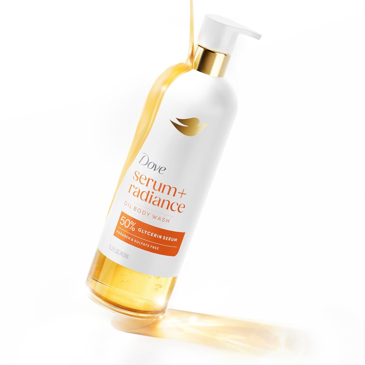 Dove Jojoba oil & Monoi Flower Oil Body Wash Serum + Radiance For Women for Hydrated & Repaired Skin 15.3 fl oz - Renee Lane Company