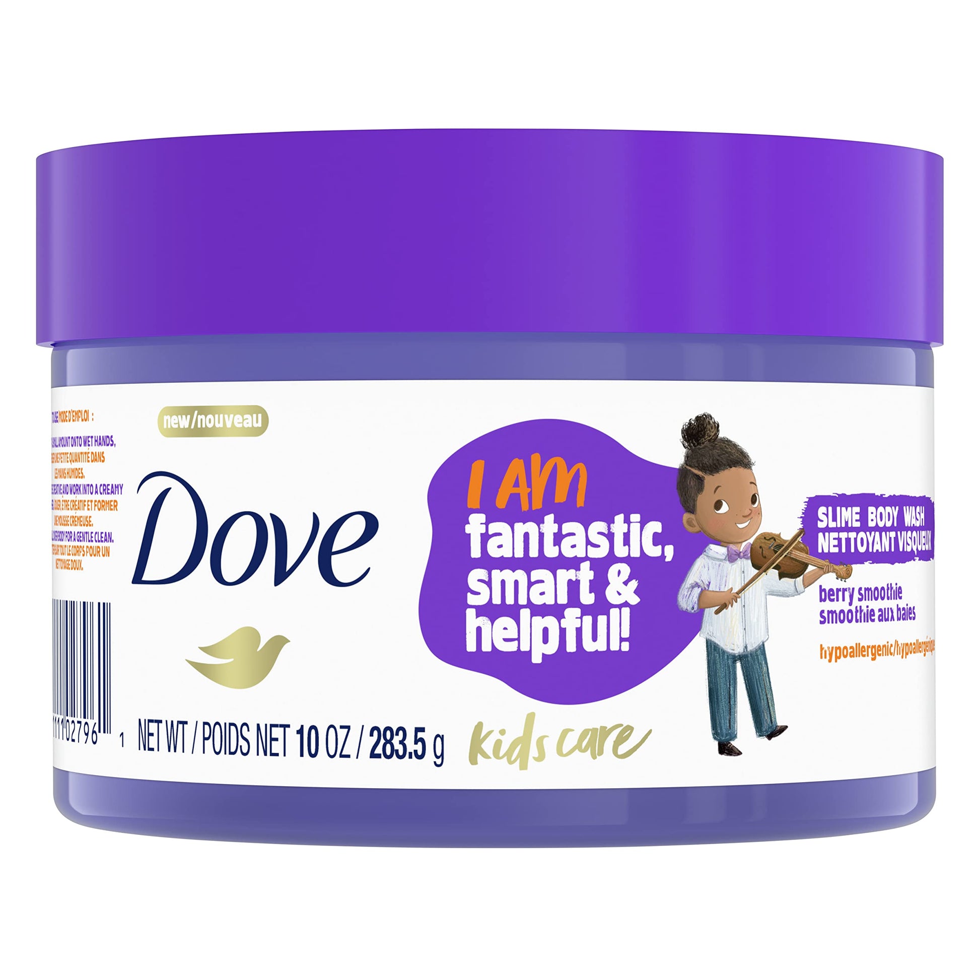 Dove Kids Care Slime Body Wash For Kids Berry Smoothie Hypoallergenic Skin Care 10 oz - Renee Lane Company