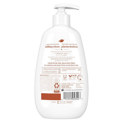 Dove Limited Edition Holiday Treats Liquid Hand Wash for Deep Nourishment Spiced Chai Latte 12 oz - Renee Lane Company