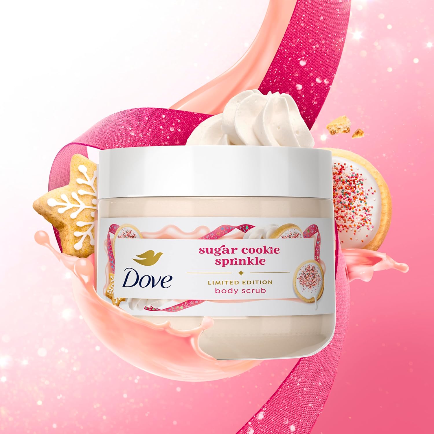 Dove Limited Edition Holiday Treats Mixed 3 Count Sugar Cookie Sprinkle Value Pack for Hydrated & Soft Skin - Renee Lane Company