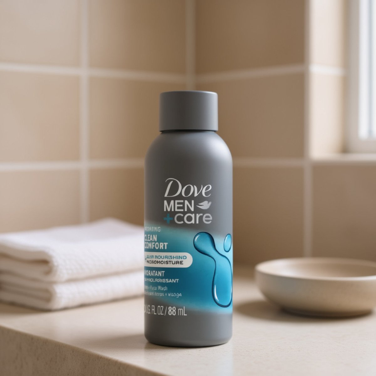 Dove Men - Care Clean Comfort Body & Face Wash (Travel Size) - Renee Lane Company