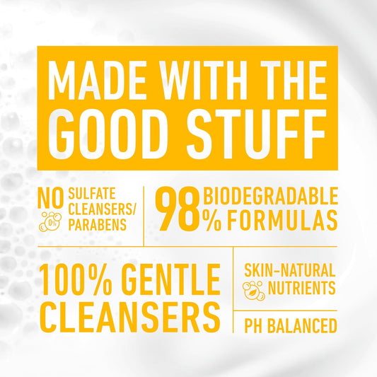 Soap variety pack label graphic with no sulfate cleansers or parabens text