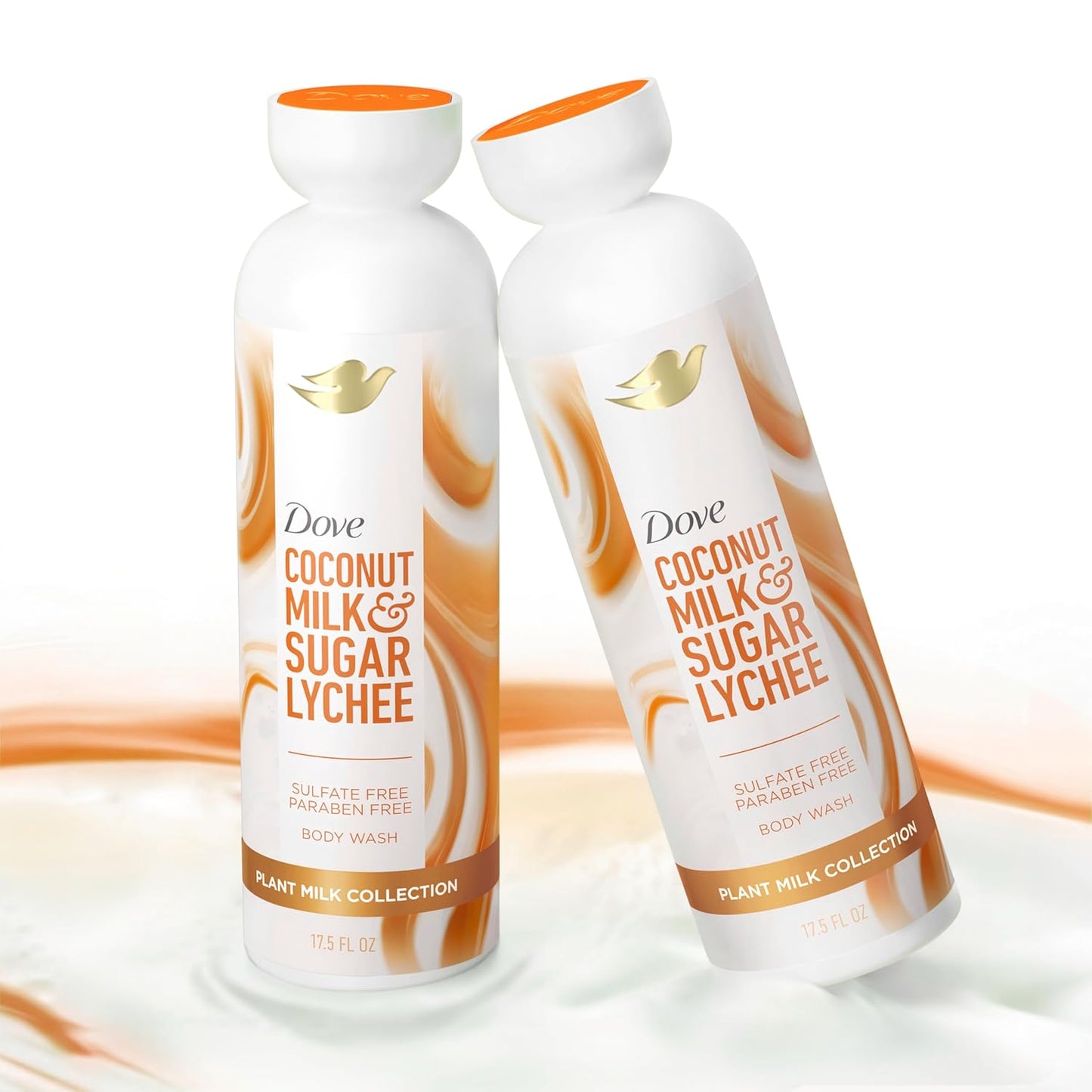 Dove Plant Milk Cleansing Body Wash Coconut & Lychee for Moisturized Skin Gentle Cleanser, No Sulfate Cleansers or Parabens, 98% Biodegradable 17.5 fl oz - Renee Lane Company