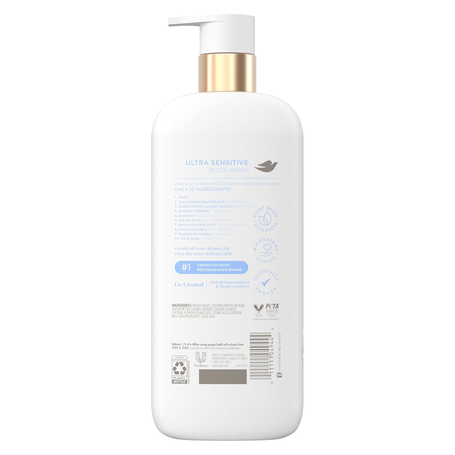Dove Serum Body Wash Ultra Gentle hydrating cleanse with only 10 essential ingredients 18.5 Fl Oz - Renee Lane Company
