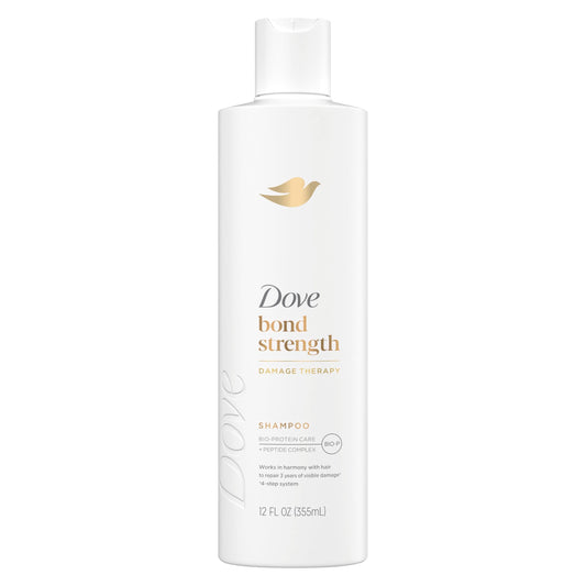 Dove Shampoo Bond Strength for Chemically Damaged Hair with Bio-Protein Care Technology and Peptide Complex 12 Fl Oz - Renee Lane Company