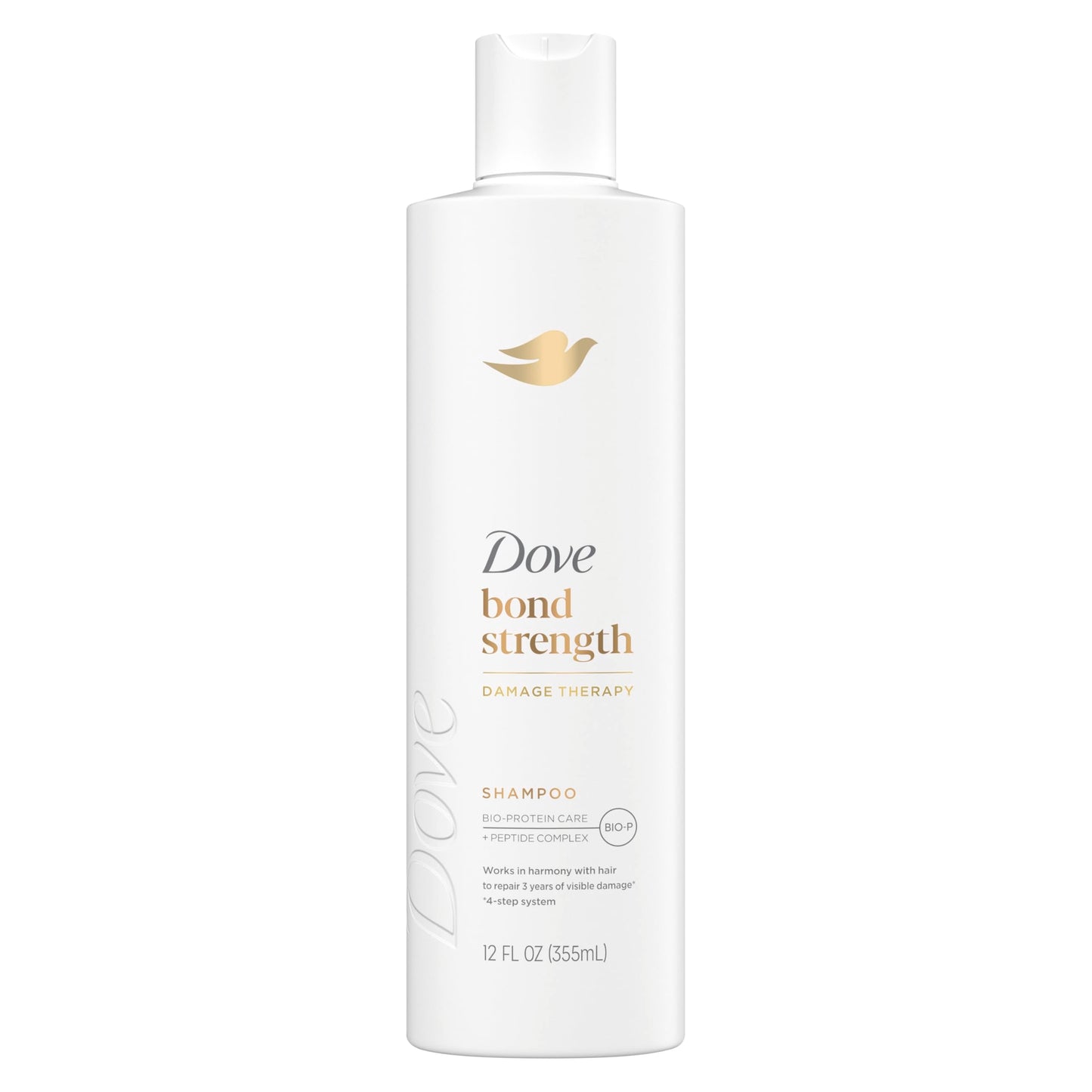 Dove Shampoo Bond Strength for Chemically Damaged Hair with Bio-Protein Care Technology and Peptide Complex 12 Fl Oz - Renee Lane Company